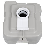 Toilette portable de camping Gris 20+10 L