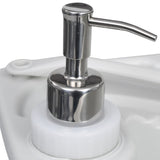 Toilette portable de camping et support à laver les mains Gris