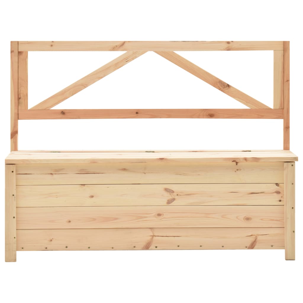 Banc de rangement 120 cm bois de pin massif