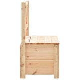 Banc de rangement 120 cm bois de pin massif