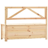 Banc de rangement 120 cm bois de pin massif