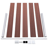 WPC Garden Fence 526x106 cm Brown