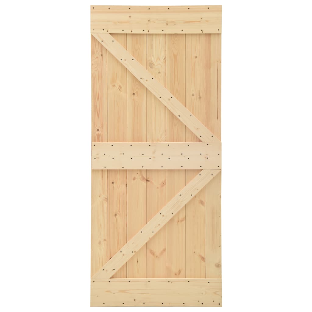 Porte 80x210 cm Bois de pin massif