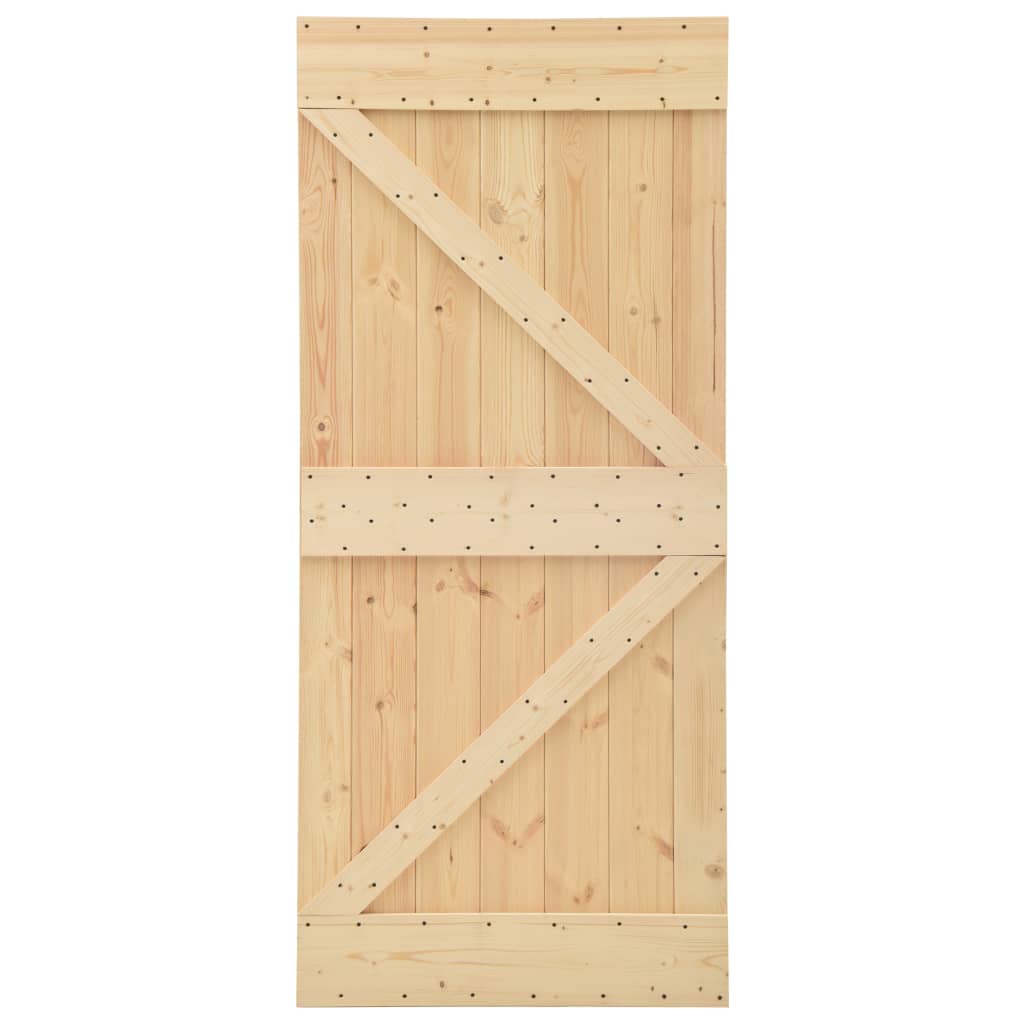 Porte 90x210 cm Bois de pin massif