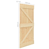 Door 100x210 cm Solid pine wood