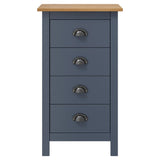 Hill Sideboard Grey 46x35x80 cm Solid Pine Wood