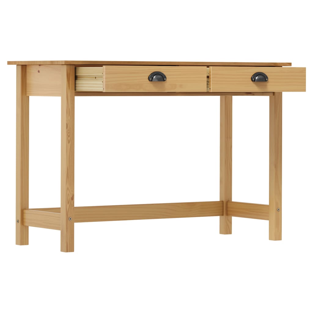 Table console Hill Range avec 2 tiroirs 110x45x74 cm Pin solide