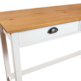 Table console Hill avec 2 tiroirs 110x45x74 cm Pin solide