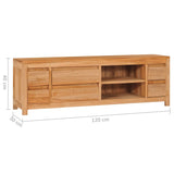 Meuble TV 120 x 30 x 40 cm bois de teck massif