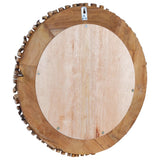 Wandspiegel 60 cm Teakholz rund