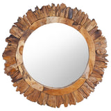 Miroir mural 60 cm Teck Rond