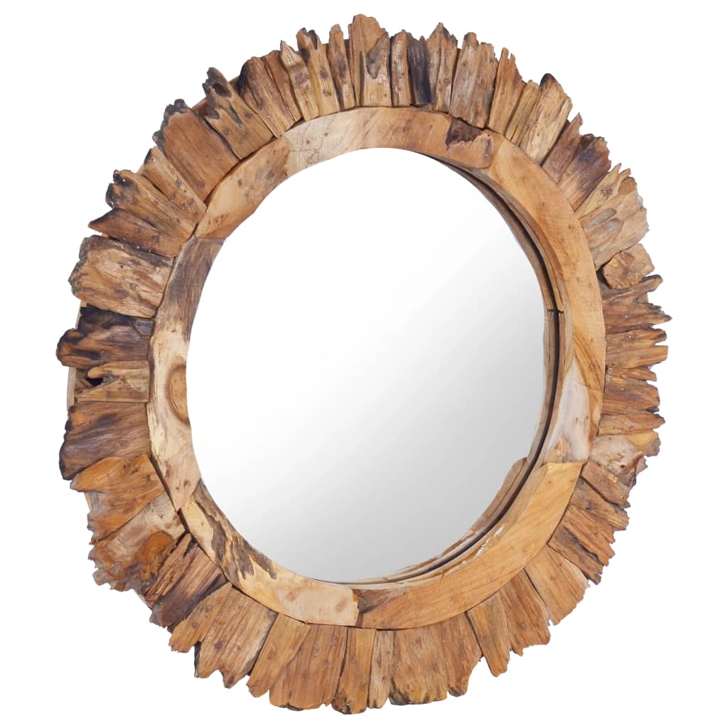 Miroir mural 60 cm Teck Rond