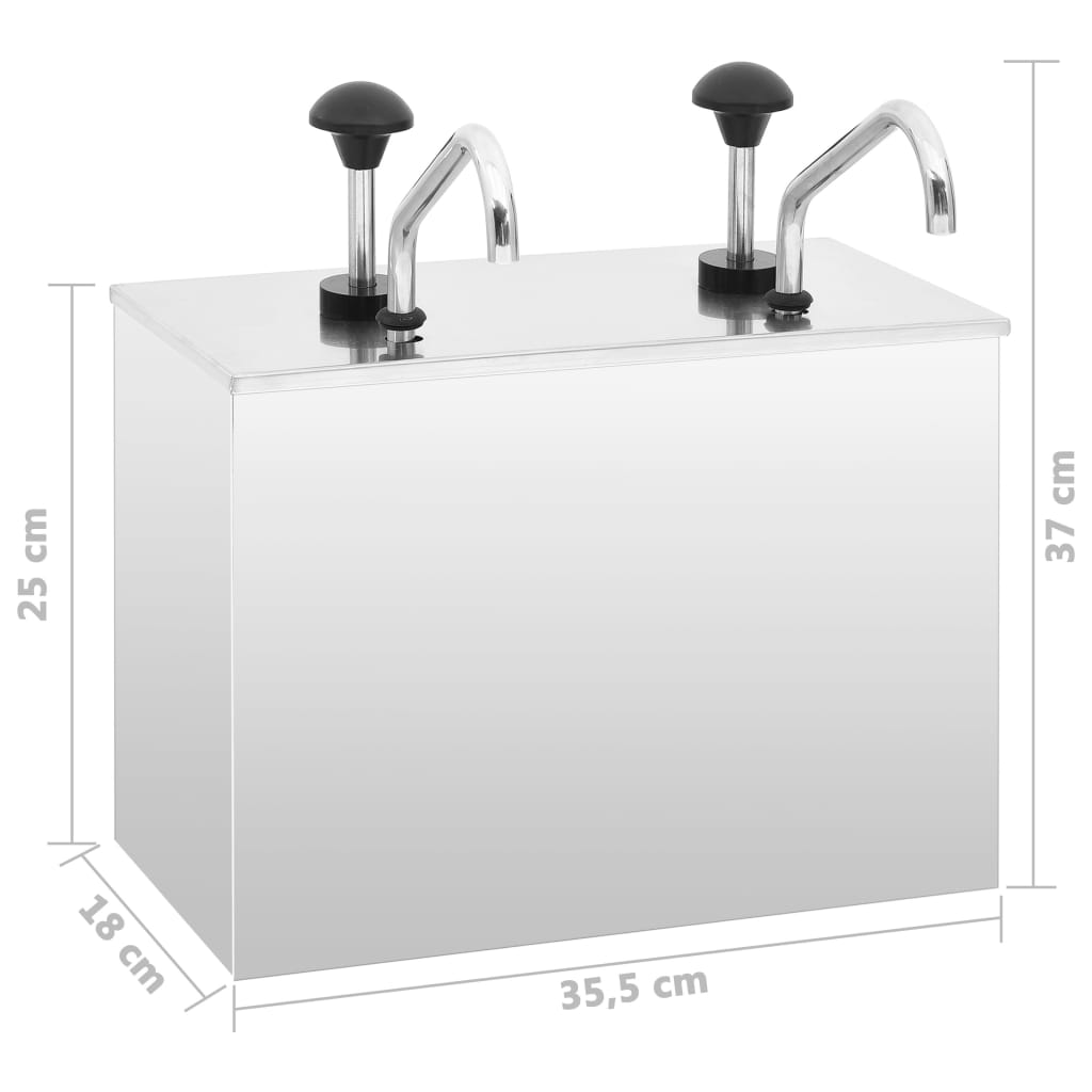 Saucenspender Edelstahl 2 x 3,5 L