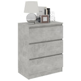 Concrete Grey Sideboard 60x35x76 cm Engineered Wood