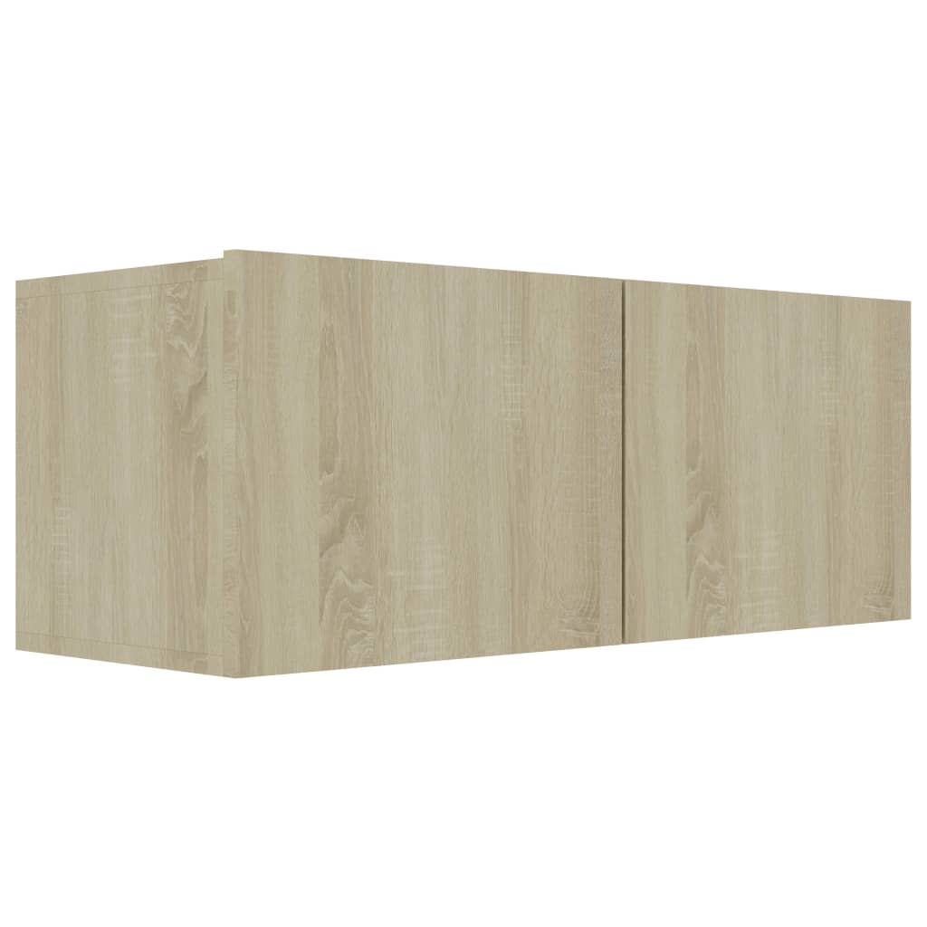 Meuble TV Chêne sonoma 80x30x30 cm Bois d’ingénierie