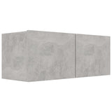 Meuble TV Gris béton 80x30x30 cm Bois d’ingénierie