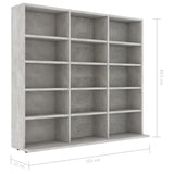 CD-Schrank Betongrau 102x23x89,5 cm Holzwerkstoff