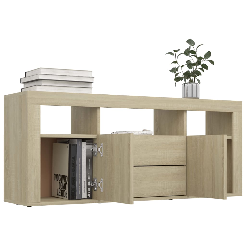 Meuble TV Chêne sonoma 120x30x50 cm Bois d'ingénierie