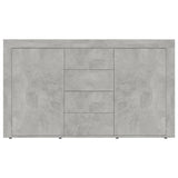 Concrete Grey Sideboard 120x36x69 cm Engineered Wood