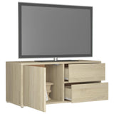 Meuble TV Chêne sonoma 80x34x36 cm Bois d'ingénierie