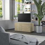 Meuble TV Chêne sonoma 80x34x36 cm Bois d'ingénierie