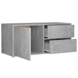 Meuble TV Gris béton 80x34x36 cm Bois d'ingénierie