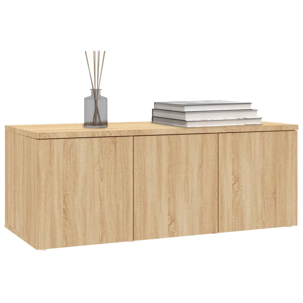 Meuble TV Chêne sonoma 80x34x30 cm Bois d'ingénierie