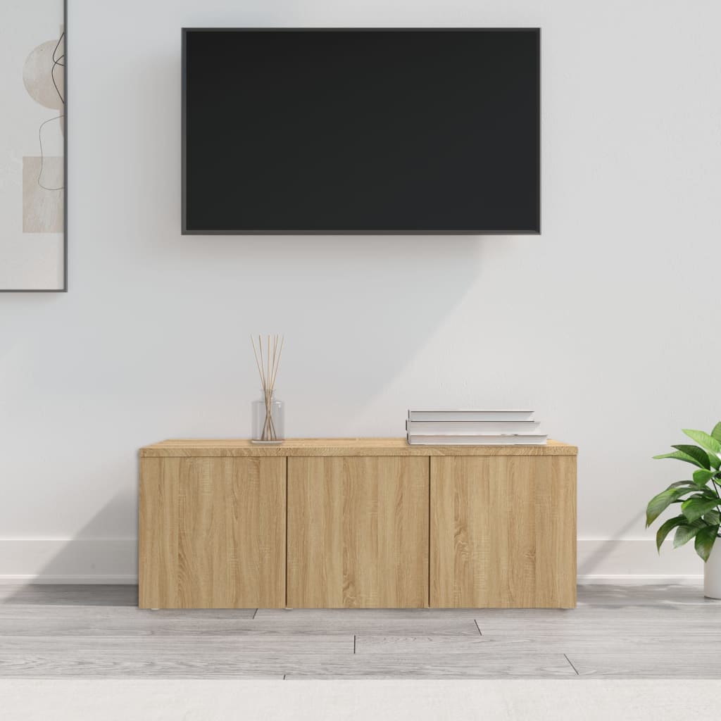 Meuble TV Chêne sonoma 80x34x30 cm Bois d'ingénierie