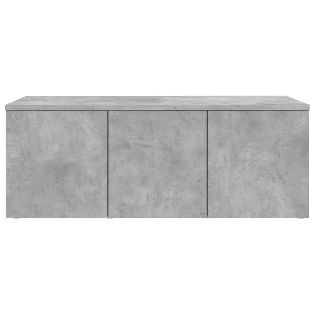 Meuble TV Gris béton 80x34x30 cm Bois d'ingénierie