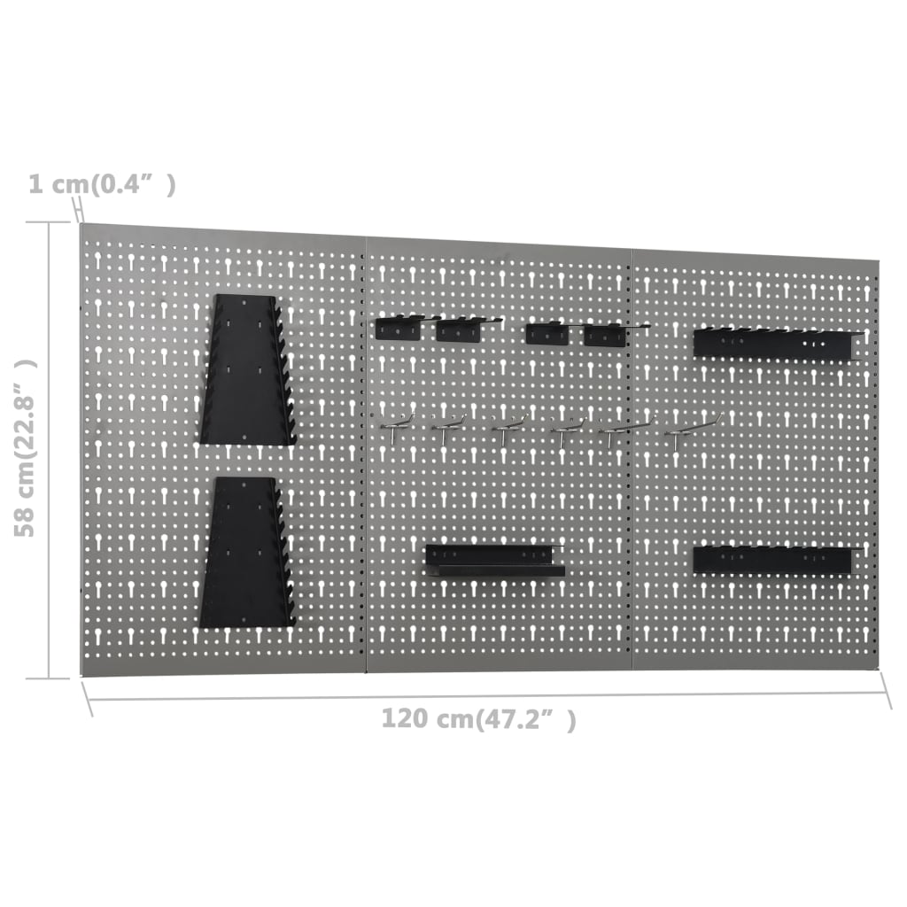 Établi avec 3 panneaux muraux