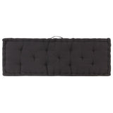 Coussins de plancher de palette lot de 2 Coton Noir