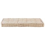 Coussins de plancher de palette lot de 2 Coton Beige