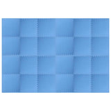 Tapis de sol 24 pcs 8,64㎡ Mousse EVA Bleu