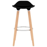 Tabourets de bar lot de 2 noir