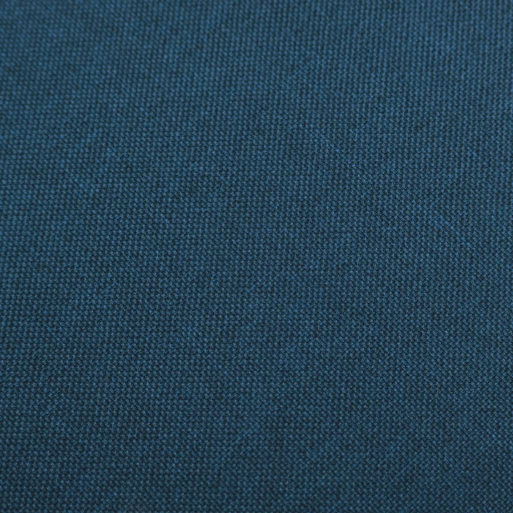 Tabourets de bar lot de 2 bleu tissu