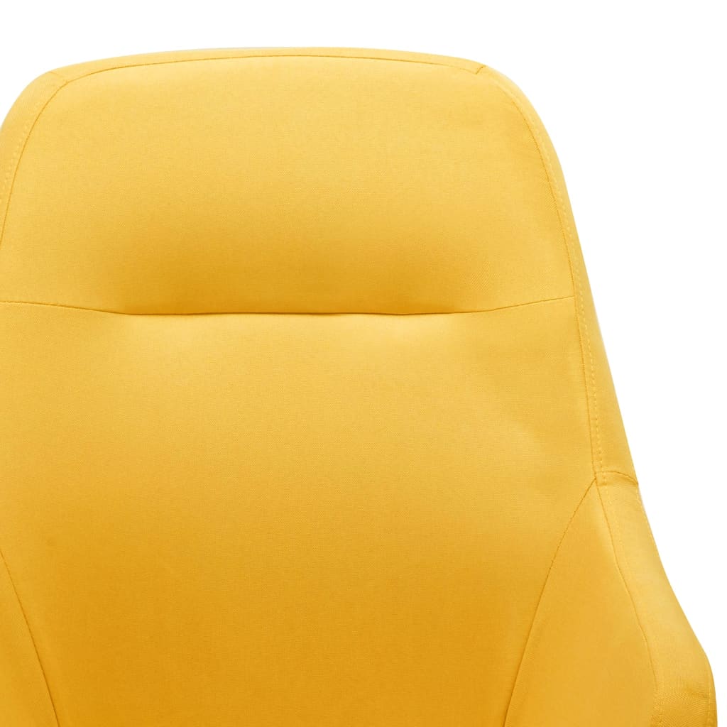 Chaise à bascule Jaune moutarde Tissu