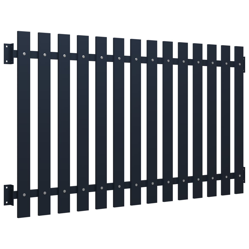 Anthracite fence panel 170.5x125 cm Powder coated steel