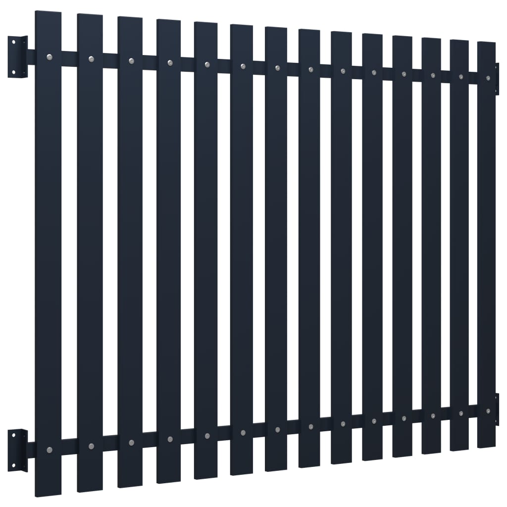 Anthracite fence panel 170.5x170 cm Powder coated steel