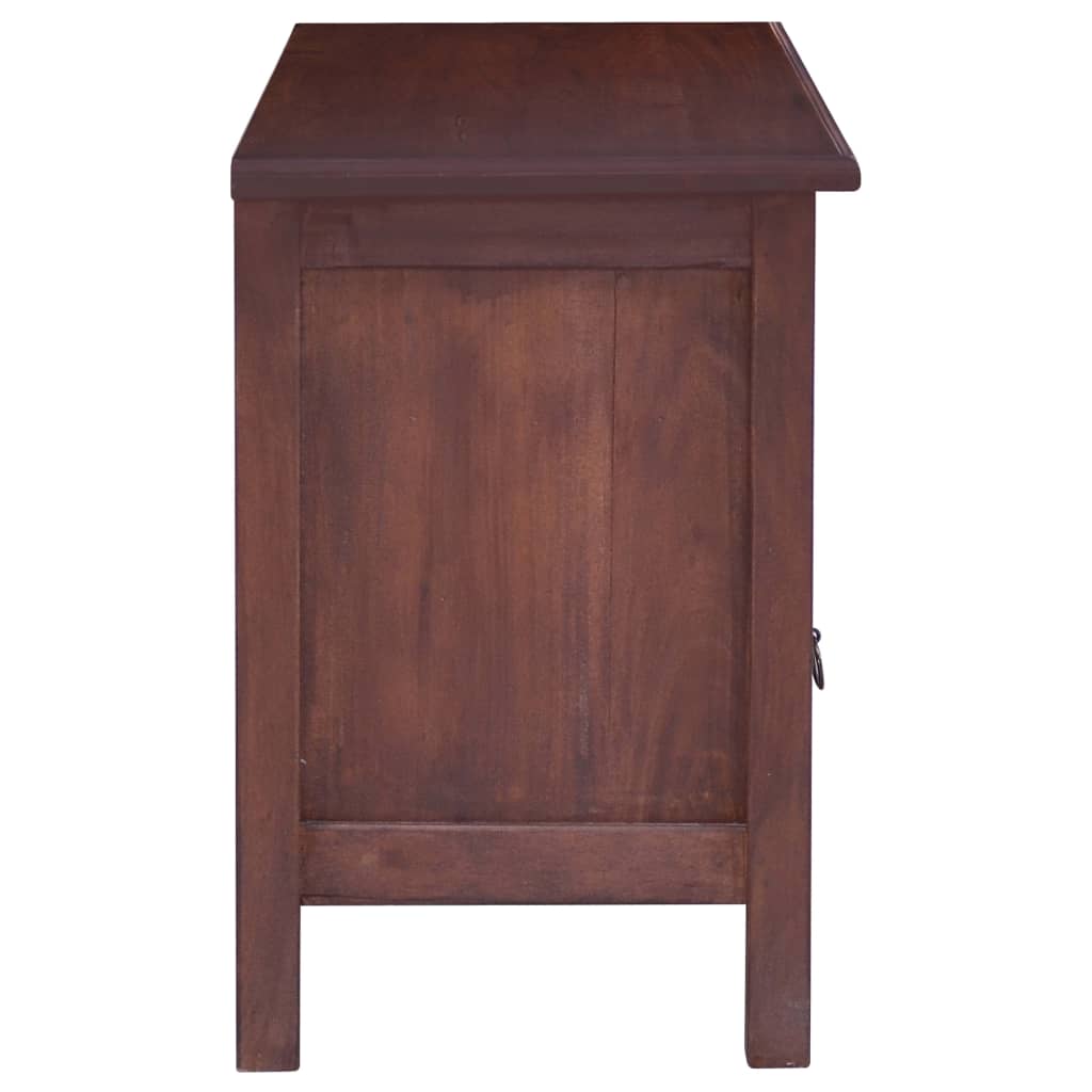 Meuble TV Marron classique 100x30x45 cm Bois d'acajou massif