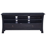 Meuble TV Café noir clair 100x30x45 cm Bois d'acajou massif