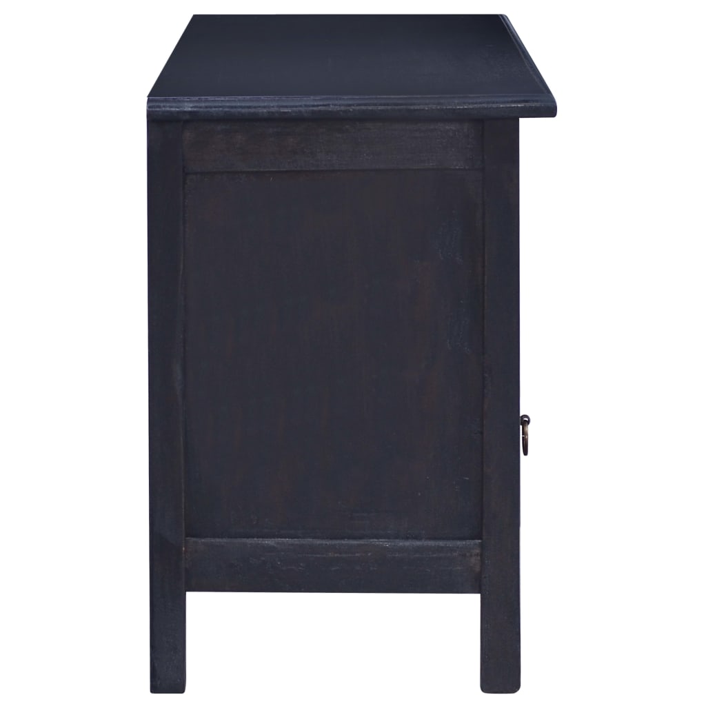 Meuble TV Café noir clair 100x30x45 cm Bois d'acajou massif