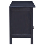 Meuble TV Café noir clair 100x30x45 cm Bois d'acajou massif