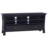 Meuble TV Café noir clair 100x30x45 cm Bois d'acajou massif