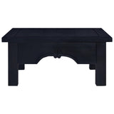 Coffee table Café light black 68x68x30 cm Solid mahogany wood