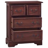 Commode Marron classique Bois d'acajou massif