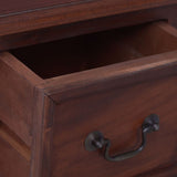 Commode Marron classique Bois d'acajou massif