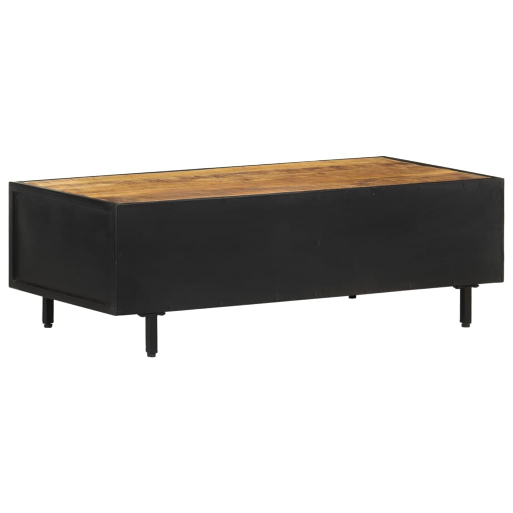 Table basse 105x50x35 cm Bois de manguier brut