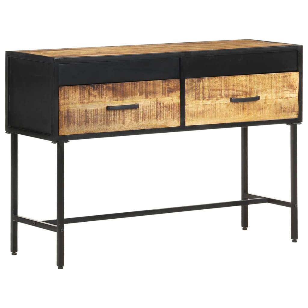 Table console 110x35x75 cm Bois de manguier brut