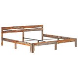 Cadre de lit sans matelas bois massif 200x200 cm