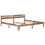 Cadre de lit sans matelas bois massif 200x200 cm